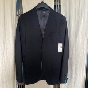 Perry Ellis blazer black slim 36REG NWT